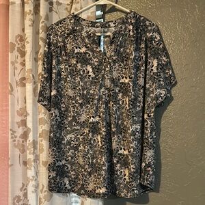 Floral Patterned Women's Top